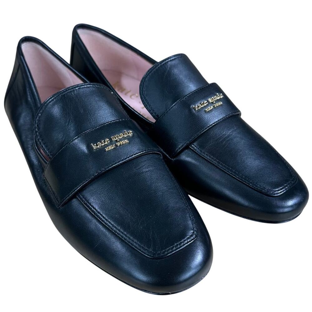 Kate Spade New York Women's Leighton Slip-On Loafer Flat Black Size 6B NEW